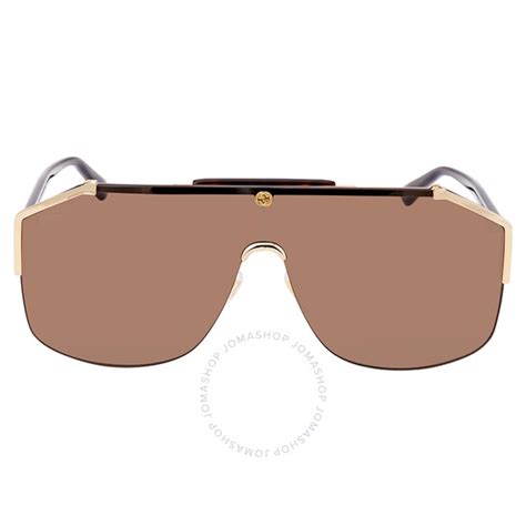 Gucci Brown Shield Men's Sunglasses GG0291S 002 99